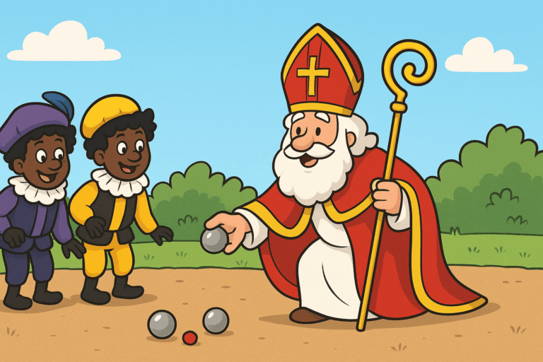 boulende sinterklaas en zwarte pieten